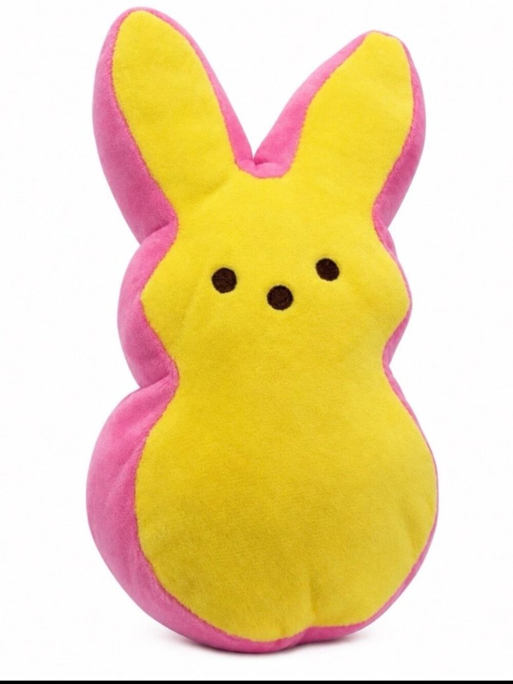 Peeps 9” Plush Bunny Yellow Pink Marshmallow‎ Easter Stuffed Animal Toy Plushie